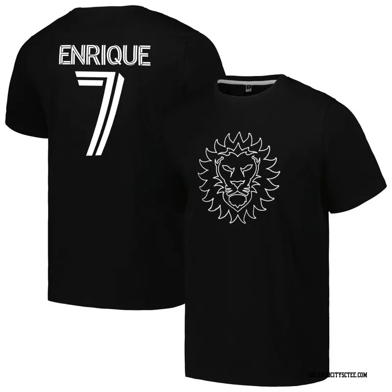 Youth Orlando City SC ＃7 Ramiro Enrique Black Name & Number Culture Heavy T-Shirt