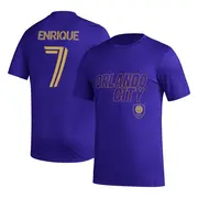 Youth Orlando City SC ＃7 Ramiro Enrique Purple Name & Number Hook T-Shirt
